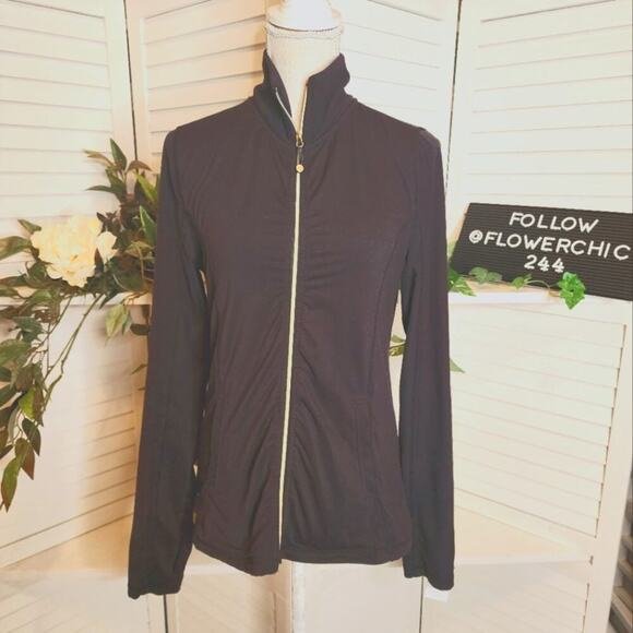 BETSEY JOHNSON PERFORMACE MED ZIP FRONT JACKET WITH POCKETS - Picture 1 of 6